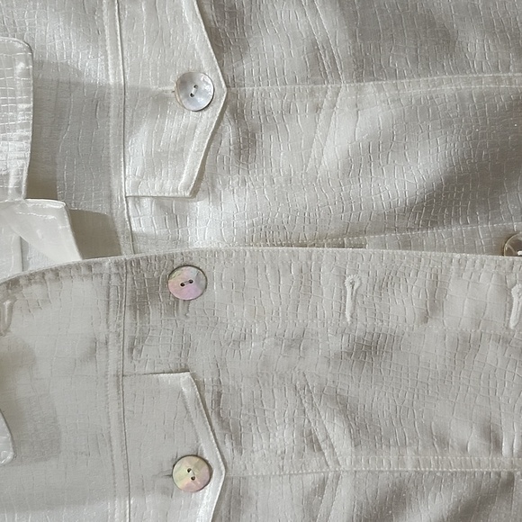 Ruby Rd. White Button-Up Jacket - Picture 3 of 11